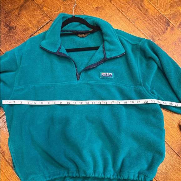Vintage Green Half-Zip Men's fleece Sweater - Picture 11 of 13